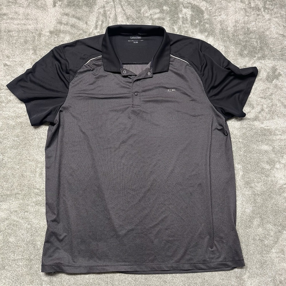 Calvin Klein Golf‎ Polo XL Black Honeycomb
